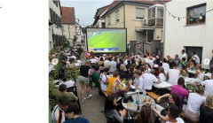 Public Viewing beim Sommernachtsfest